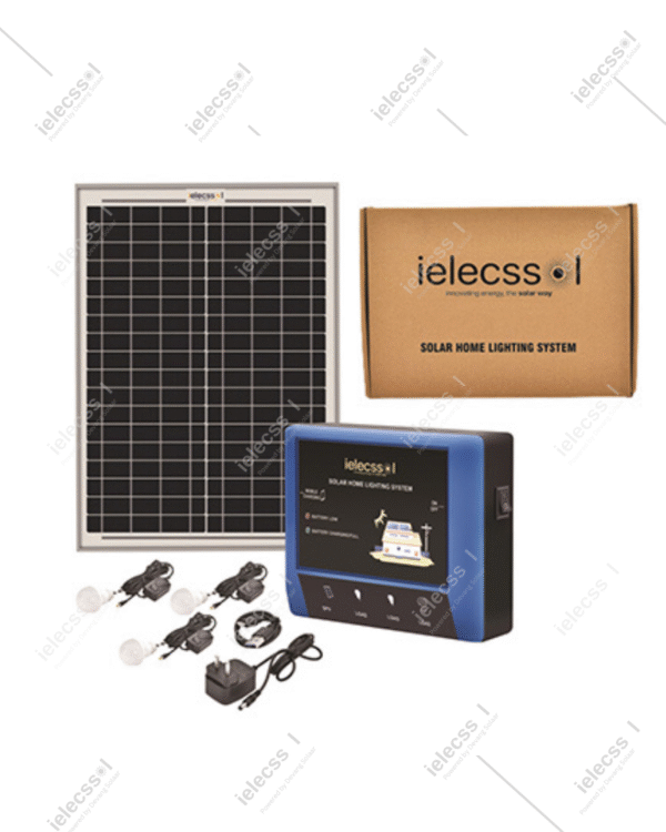 ielecssol Solar Home Lighting System with mobile charging – Plug n Play System Model – Savera