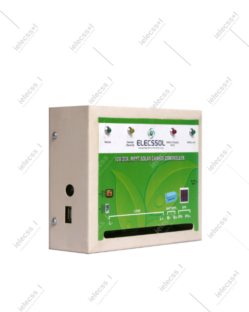 ielecssol 12V/24V, 20Amp MPPT Solar Charge Controller - Image 3