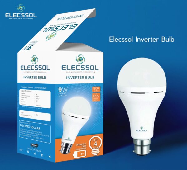 ielecssol Inverter Bulb 9W LED with 4 Hrs backup - Image 2