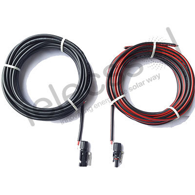 ielecssol, DC wire SC 4 SQMM, 30Mtr. (15mtr.+15mtr.) With MC4 Connector
