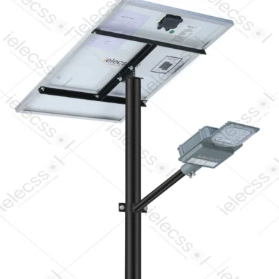 ielecssol Semi Integrated Solar Street Light 15W LED with Solar Panel & 18Ah Lithium Battery